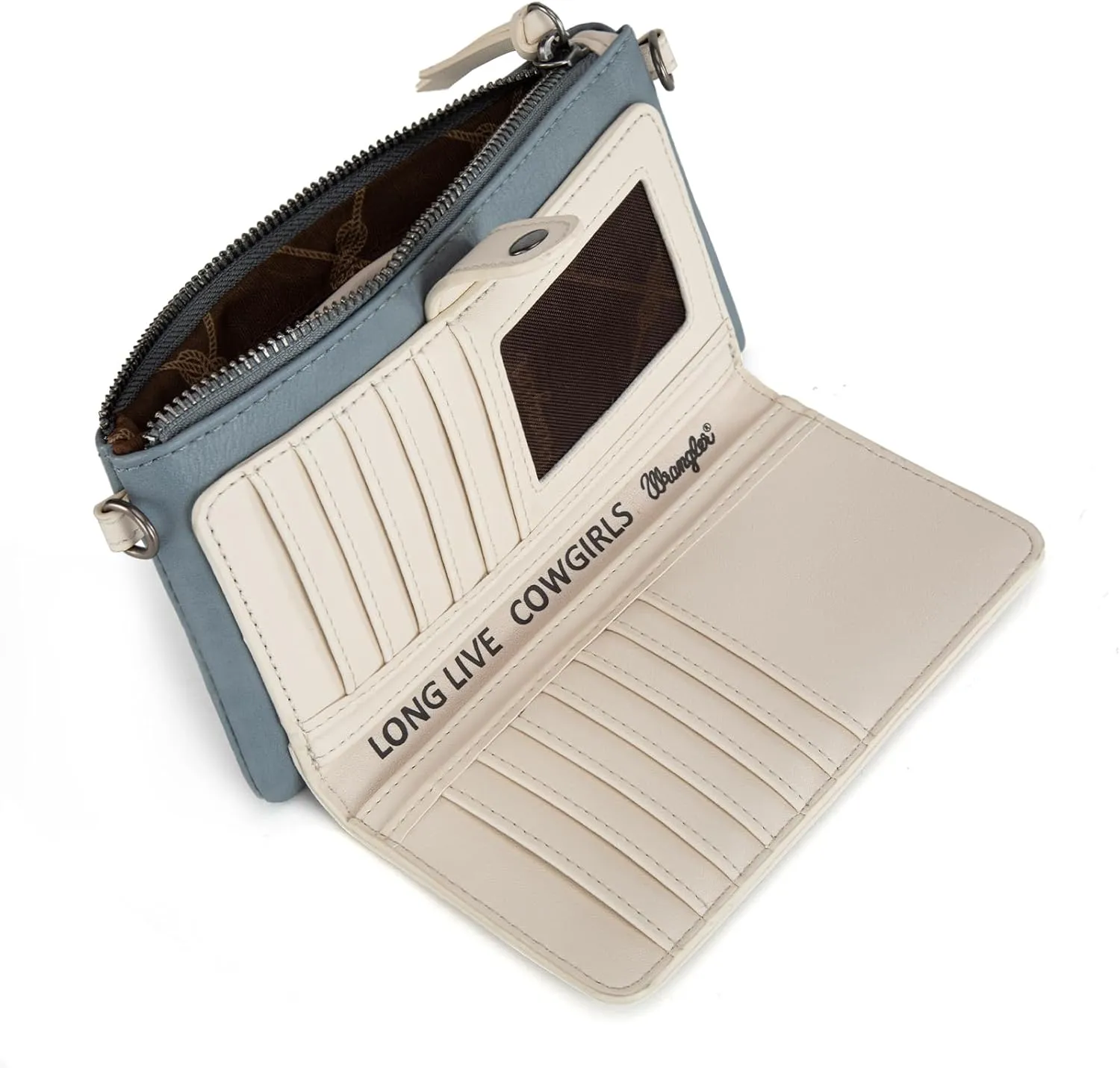 Montana West x Wrangler Crossbody Wallet Purse for Women Clutch Purse with Card Holder Wallet