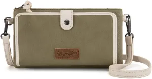 Montana West x Wrangler Crossbody Wallet Purse for Women Clutch Purse with Card Holder Wallet