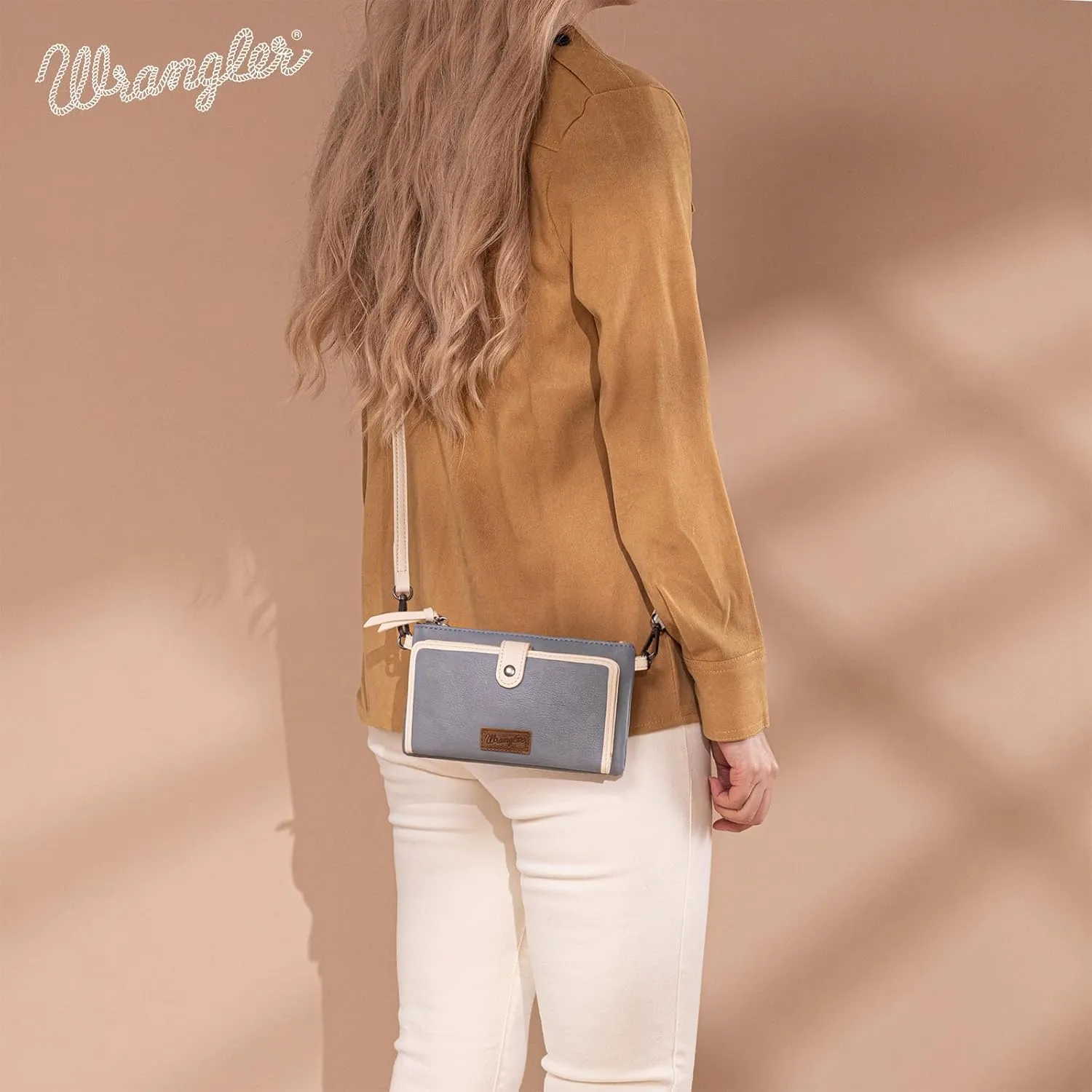 Montana West x Wrangler Crossbody Wallet Purse for Women Clutch Purse with Card Holder Wallet