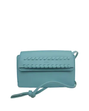 Mony Phone Pouch with Strap in Topaz Blue