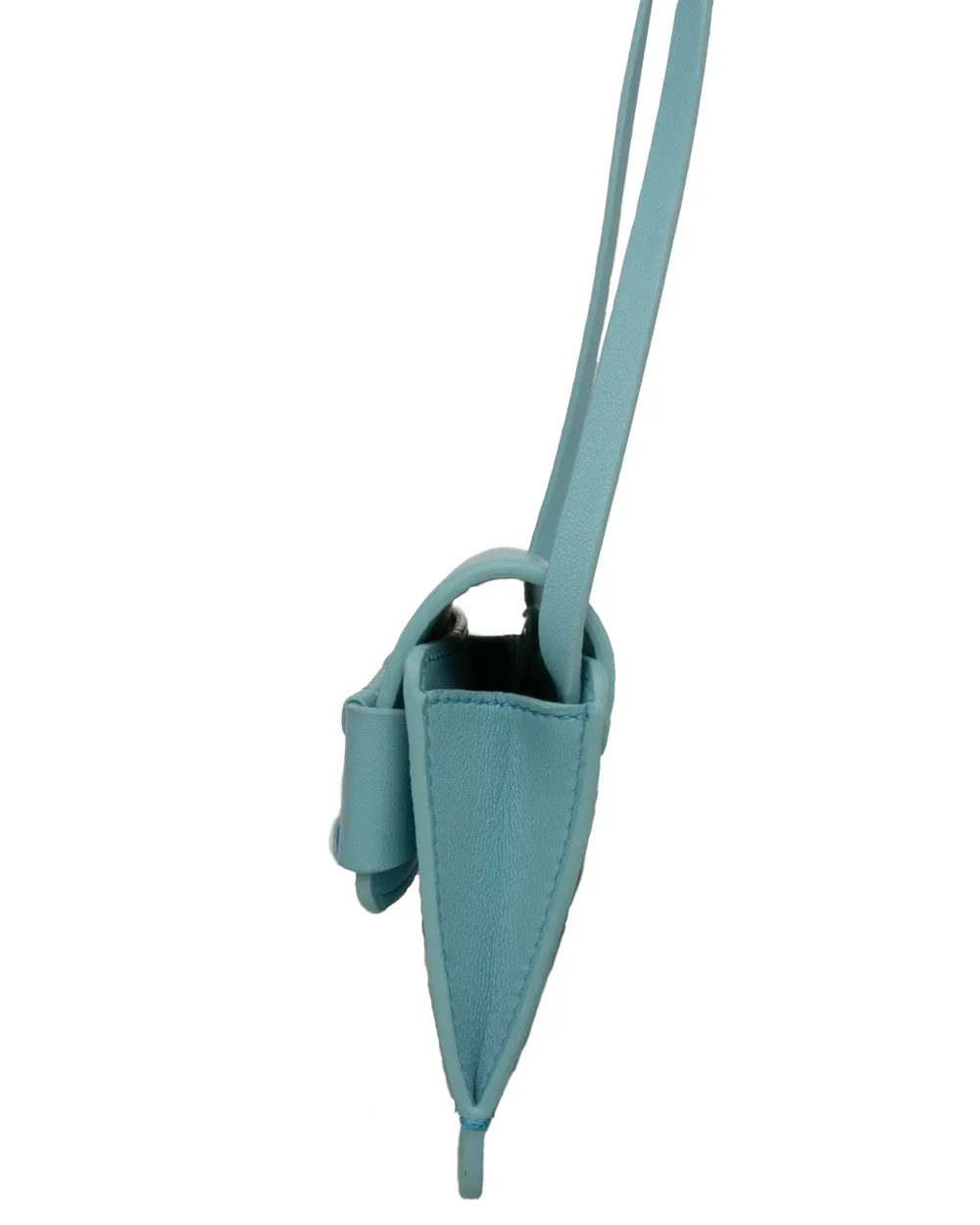 Mony Phone Pouch with Strap in Topaz Blue