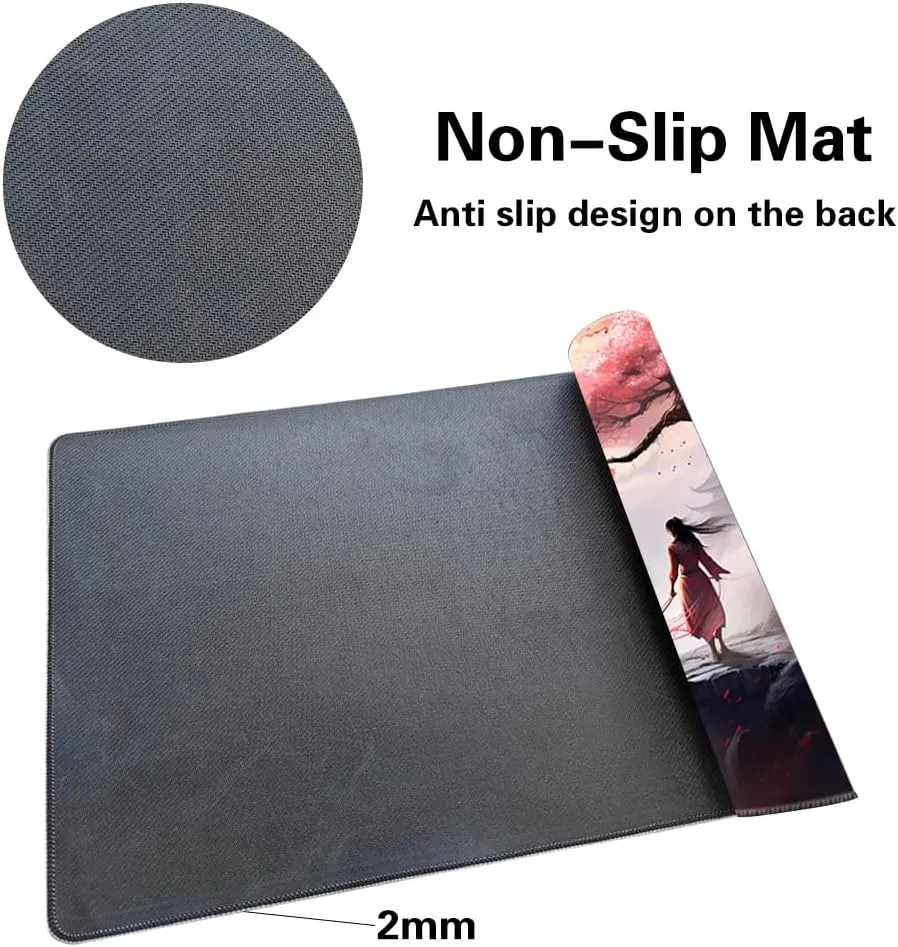 MTG Playmat Size 24x14in Free Storage Bags Non-Slip Backing, Ideal for Card Game Enthusiasts TCG Playmat (Sky Tower-No Deck)