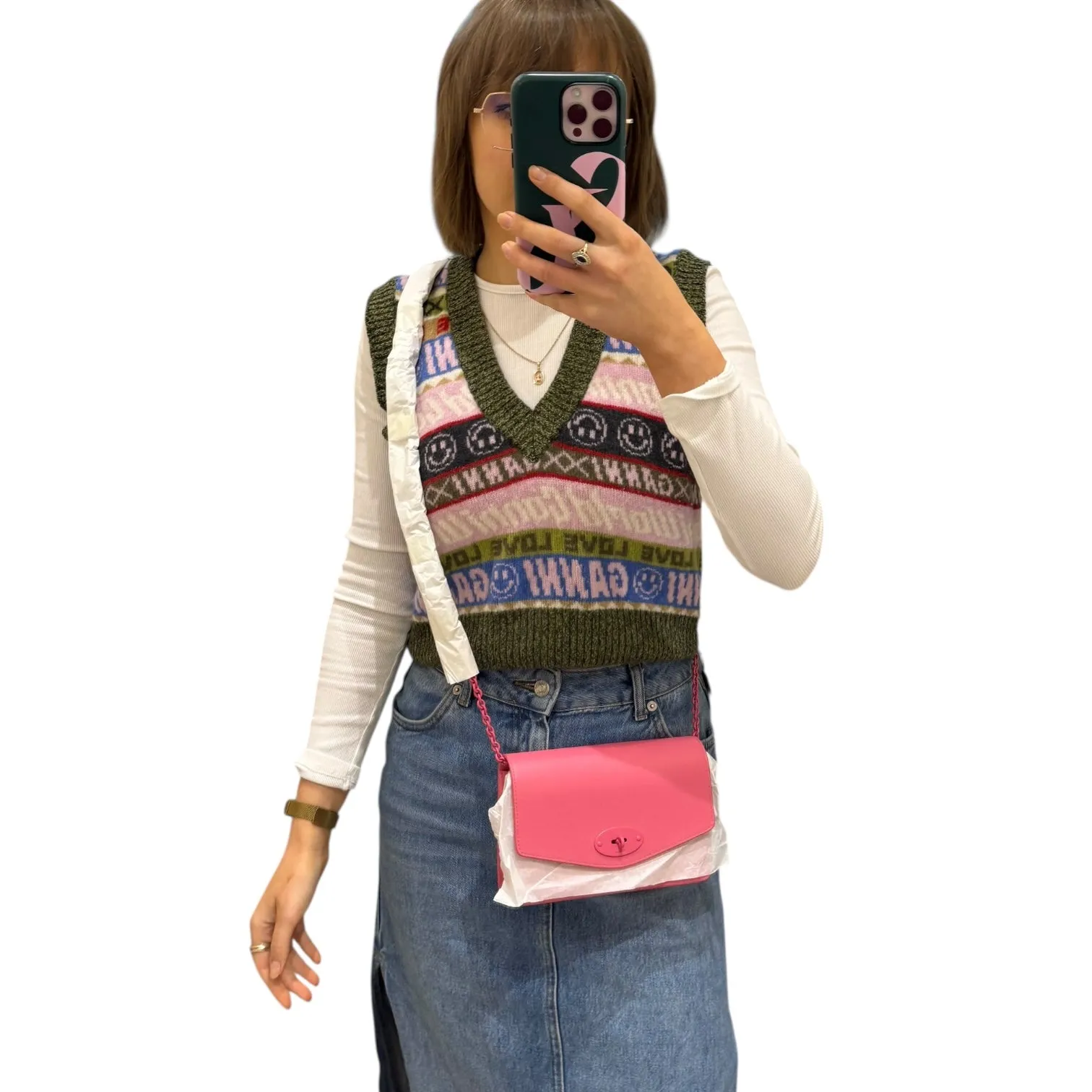 Mulberry Pink Darley Crossbody Bag - NEW