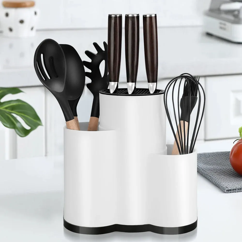 Multi-Purpose Knife Holder & Utensil Storage Rack – Kitchen Cutlery Cylinder Storage Box