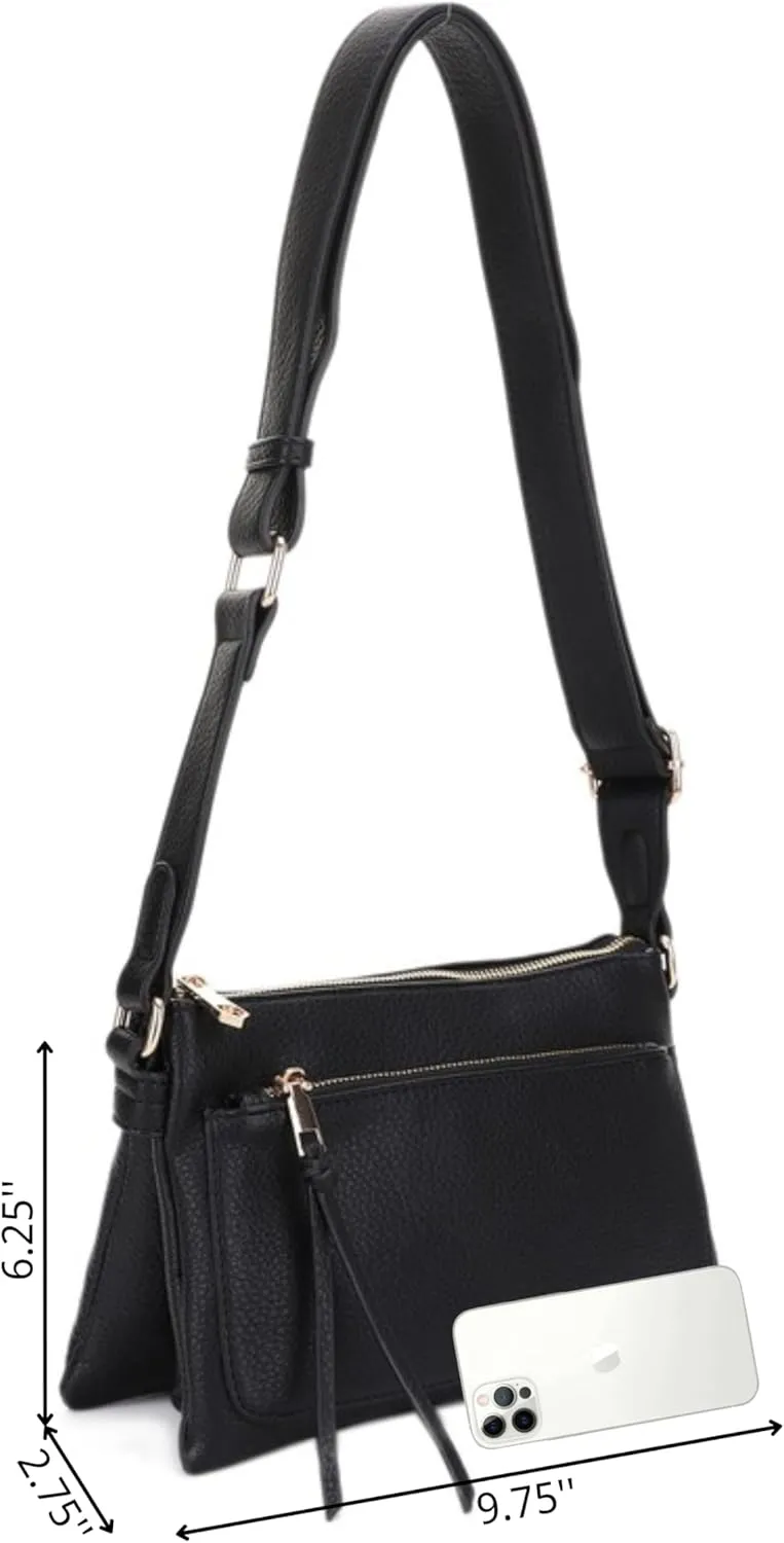 Multicompartment Functional Women Travel Crossbody with Comfortable Shoulder Strap