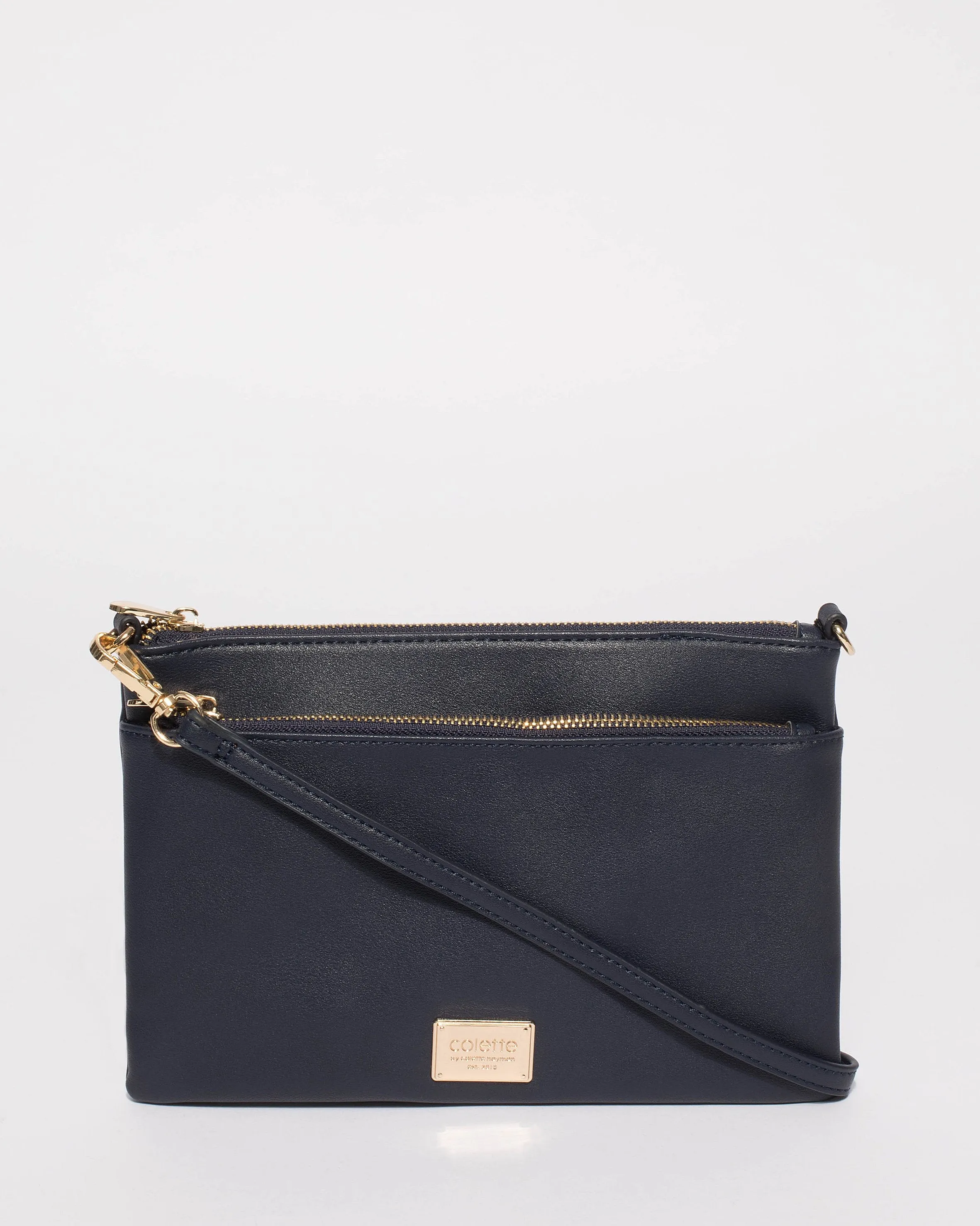 Navy Demi Double Crossbody Bag