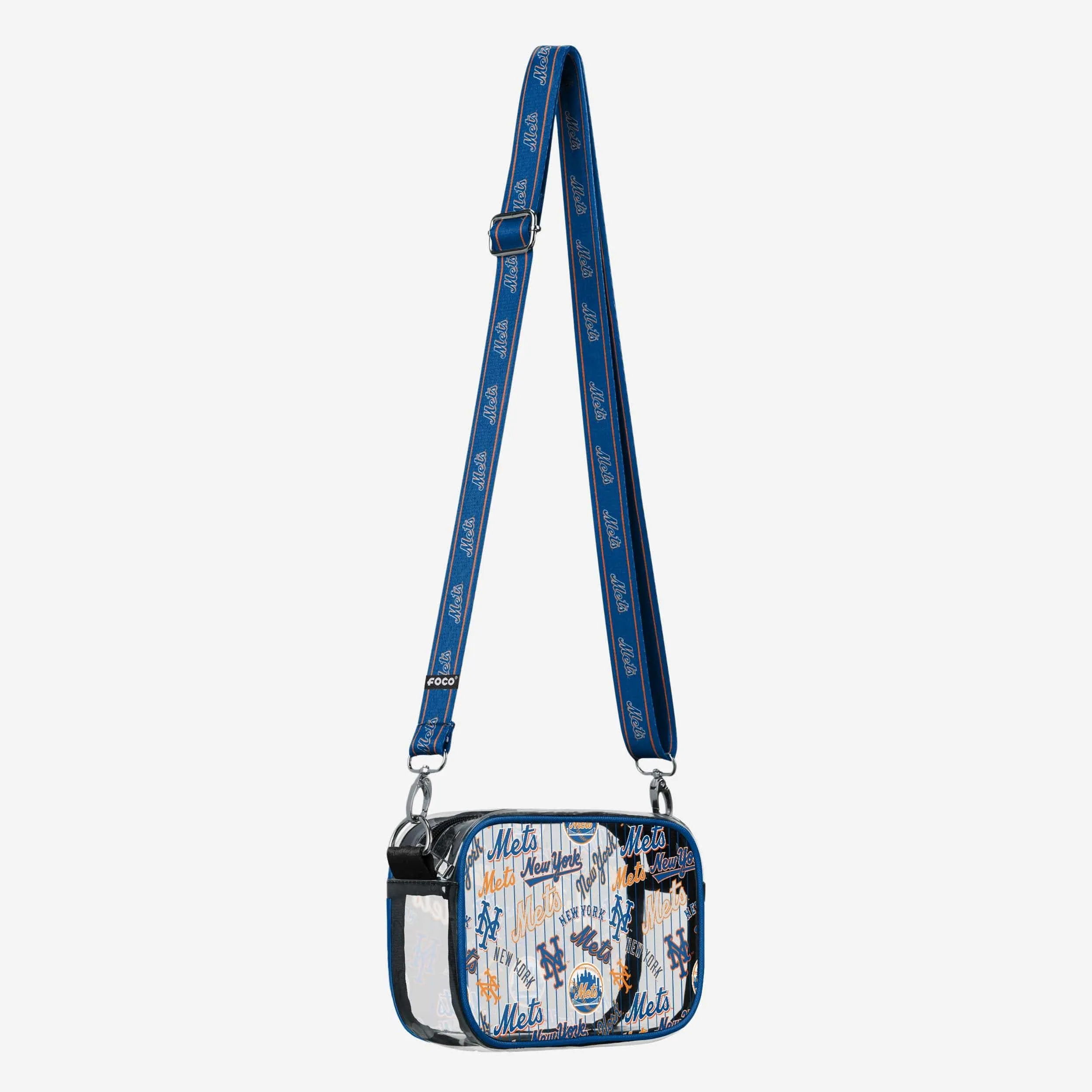 New York Mets Repeat Retro Print Clear Crossbody Bag