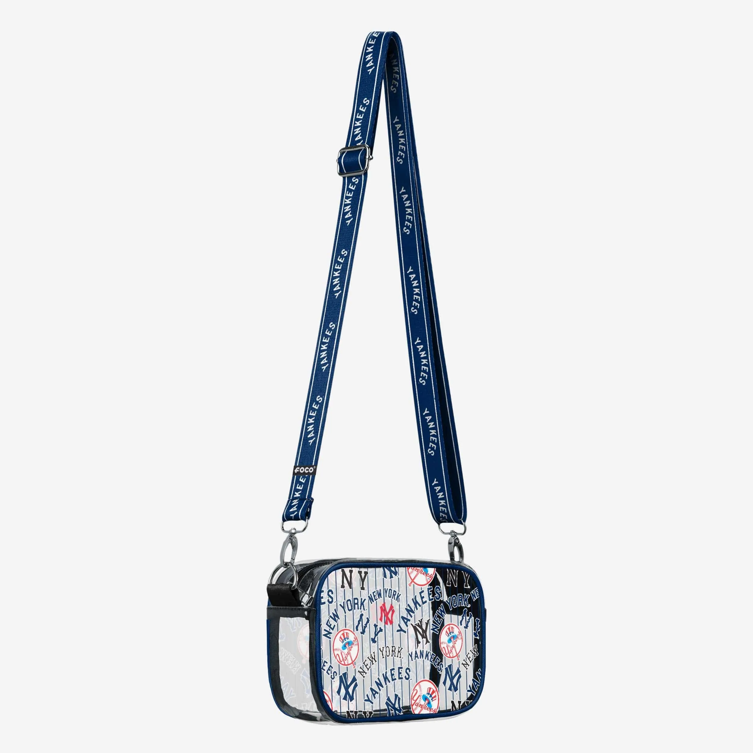 New York Yankees Repeat Retro Print Clear Crossbody Bag