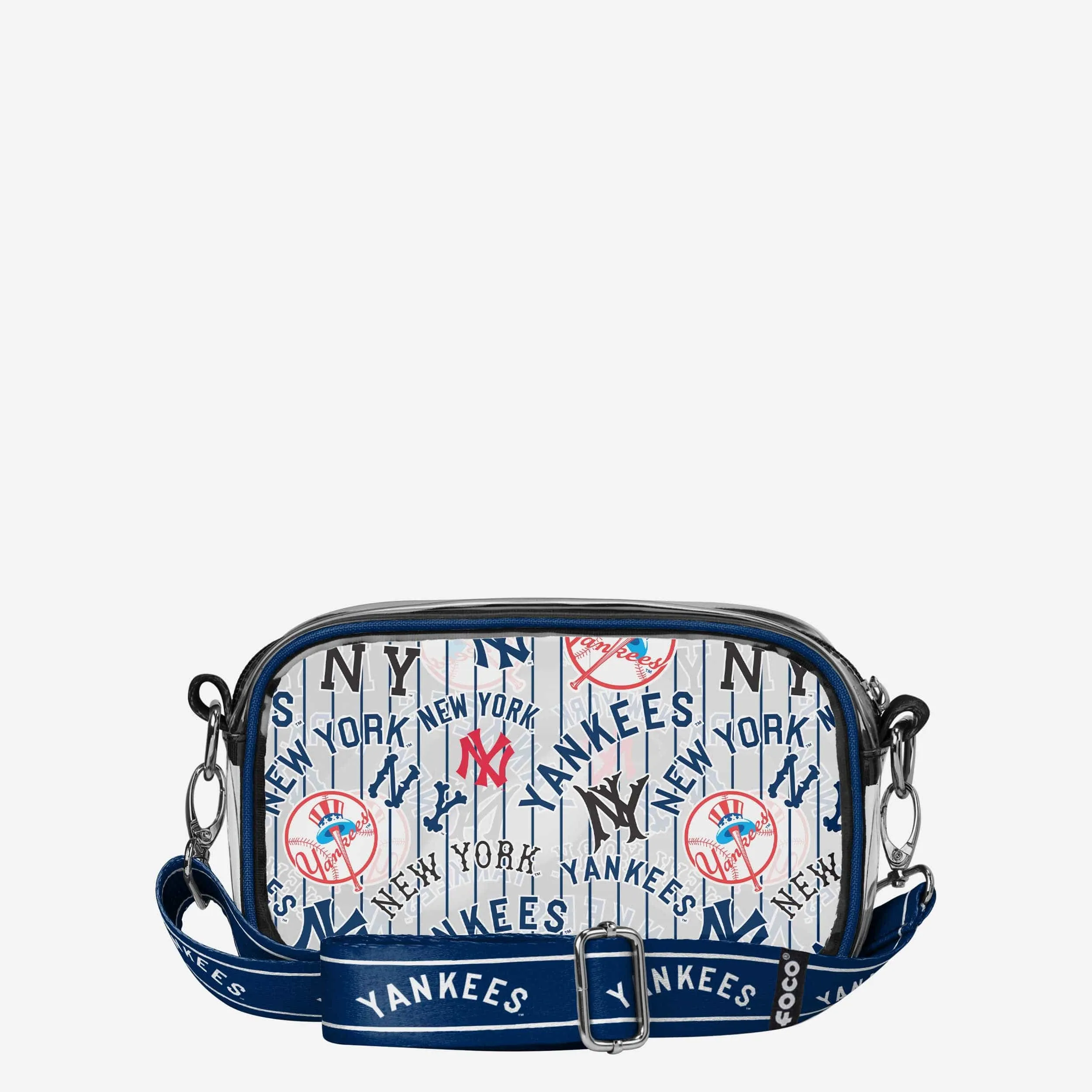 New York Yankees Repeat Retro Print Clear Crossbody Bag