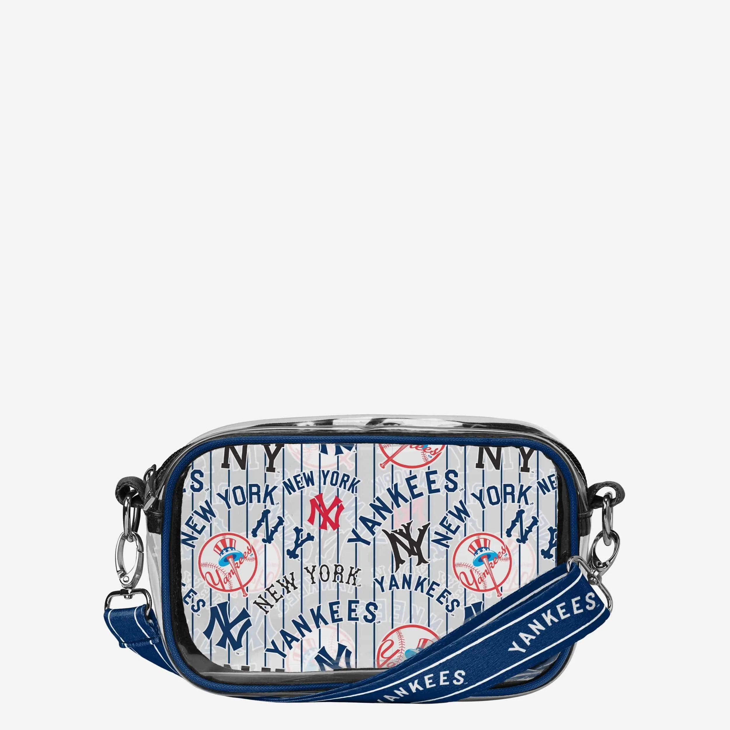 New York Yankees Repeat Retro Print Clear Crossbody Bag