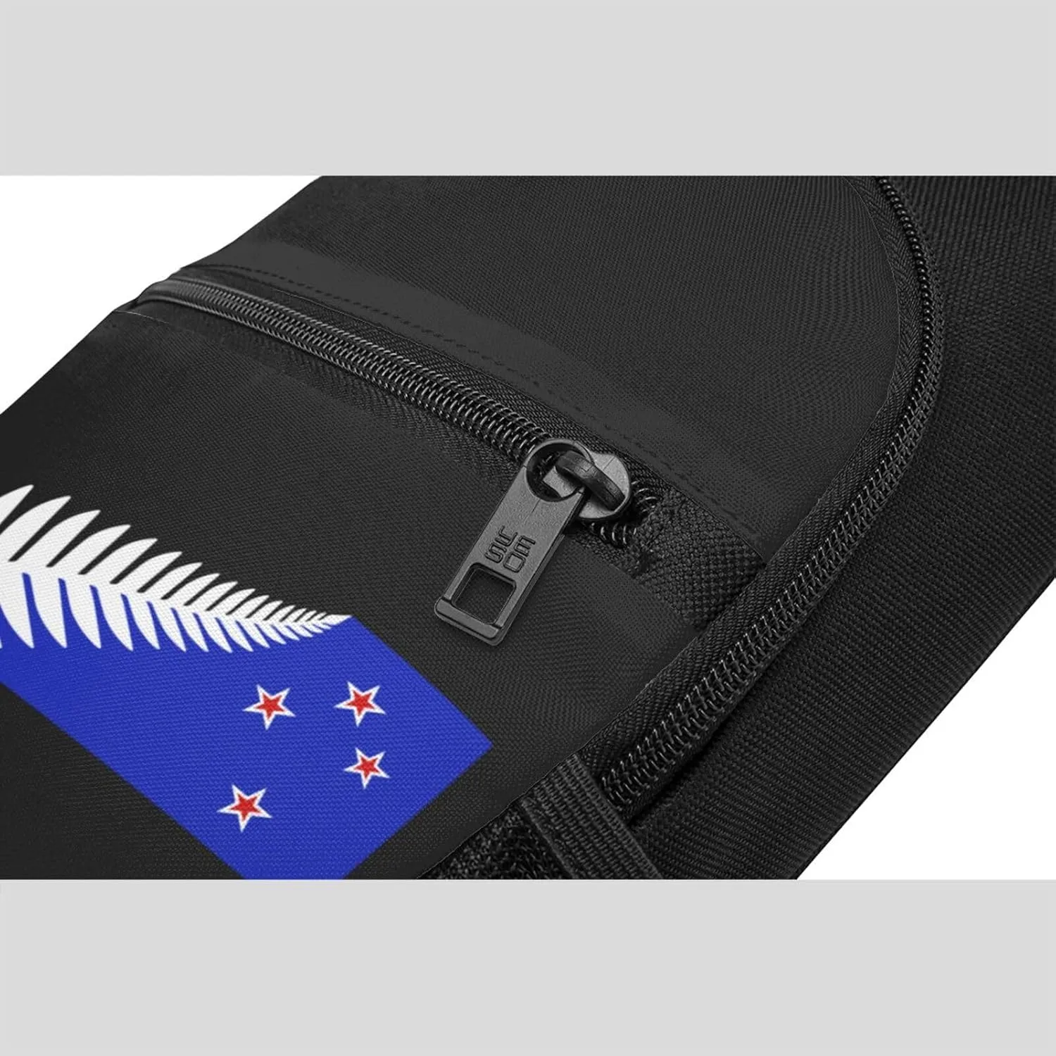 New Zealand Maori Fern Flag Sling Bag Crossbody Backpack Shoulder Casual Daypack Bags for Men Women