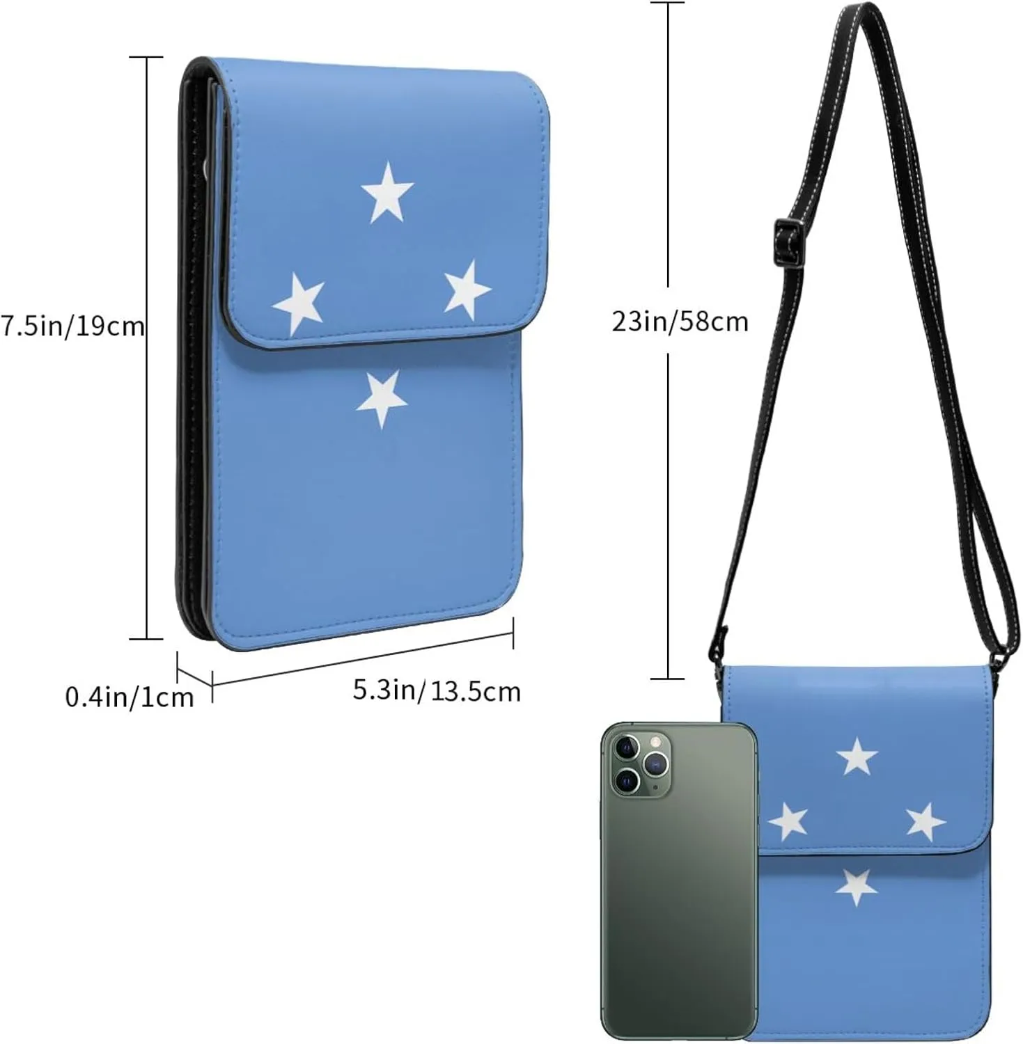 Nicaragua Nicaraguan Flag Small Crossbody Purse Cell Phone Bag for Women