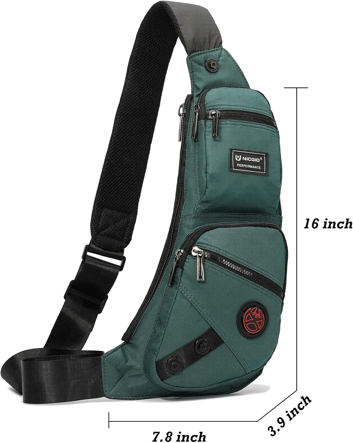 NICGID Sling Bag Chest Shoulder Backpack Crossbody Bags Casual Daypack for Men Women