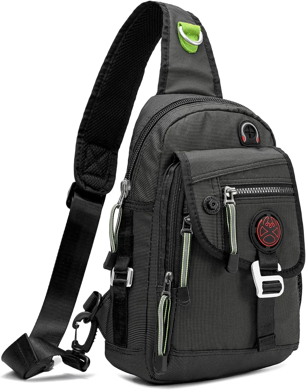 NICGID Sling Bag Chest Shoulder Backpack Crossbody Bags for Tablet Laptop Outdoor Hiking Men Women