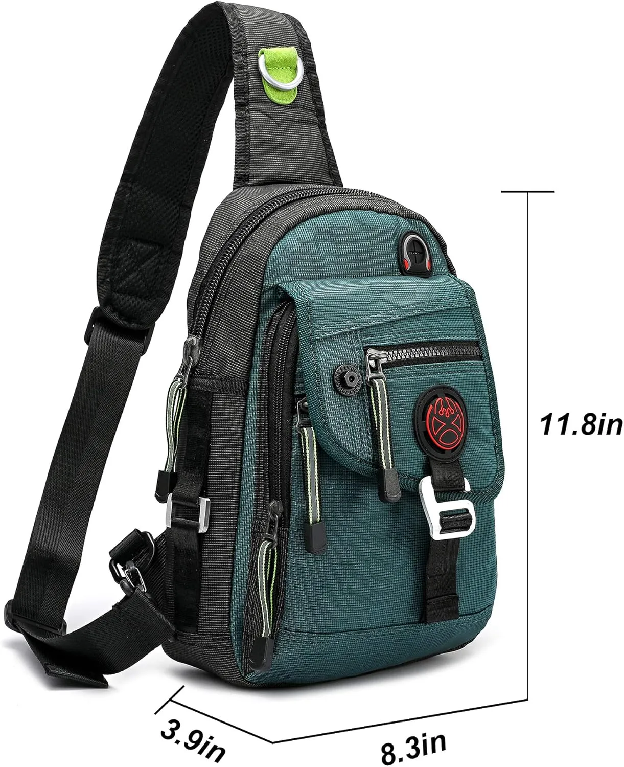 NICGID Sling Bag Chest Shoulder Backpack Crossbody Bags for Tablet Laptop Outdoor Hiking Men Women