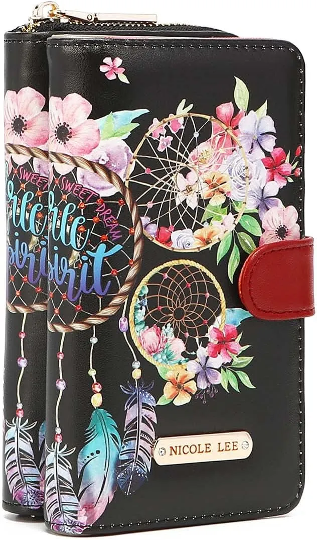 Nicole Lee 2 Piece Phone Case Crossbody Wallet (DREAM OFALL COLORS)