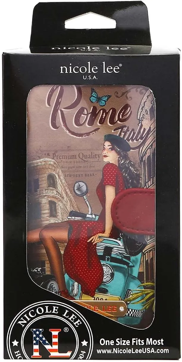 Nicole Lee 2 Piece Phone Case Crossbody Wallet (MEMORY OF ROME)
