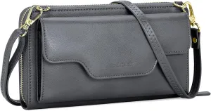 nuoku Women's Small Crossbody Shoulder Bags, Clutch Purses Wristlet Phone Wallet for Women with Credit Card Holder