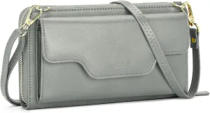 nuoku Women's Small Crossbody Shoulder Bags, Clutch Purses Wristlet Phone Wallet for Women with Credit Card Holder
