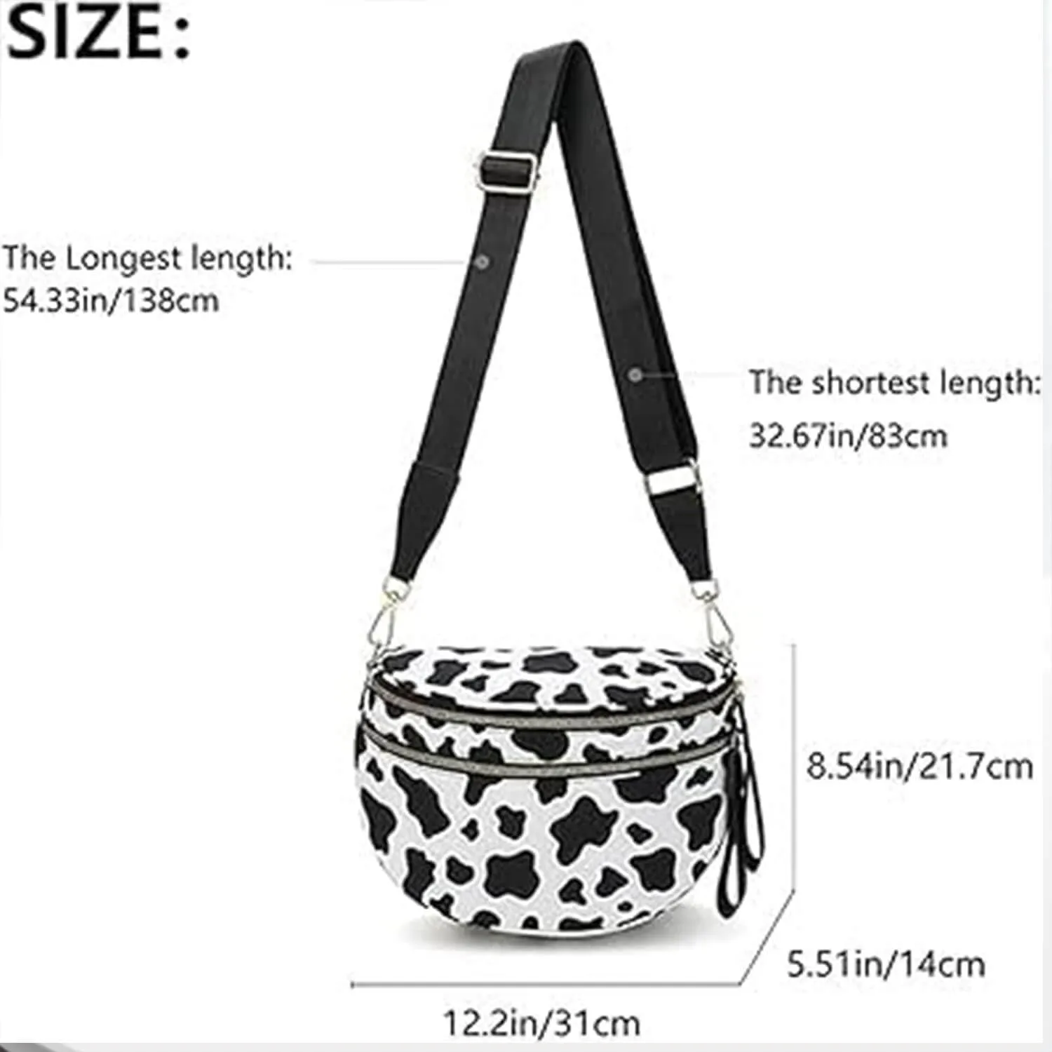 Nuvore Crossbody Bag, 2025 New Nuvore ComfortBag for Women, Spacious Stylish Checkered Bum Bag with Shoulder Strap
