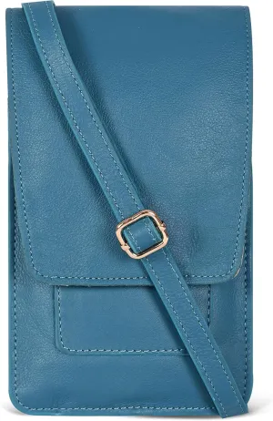 Oak Leathers Small Crossbody Bag For Women - Mini Cell Phone Purse - Crossover Wallet Bag With Adjustable Shoulder Strap