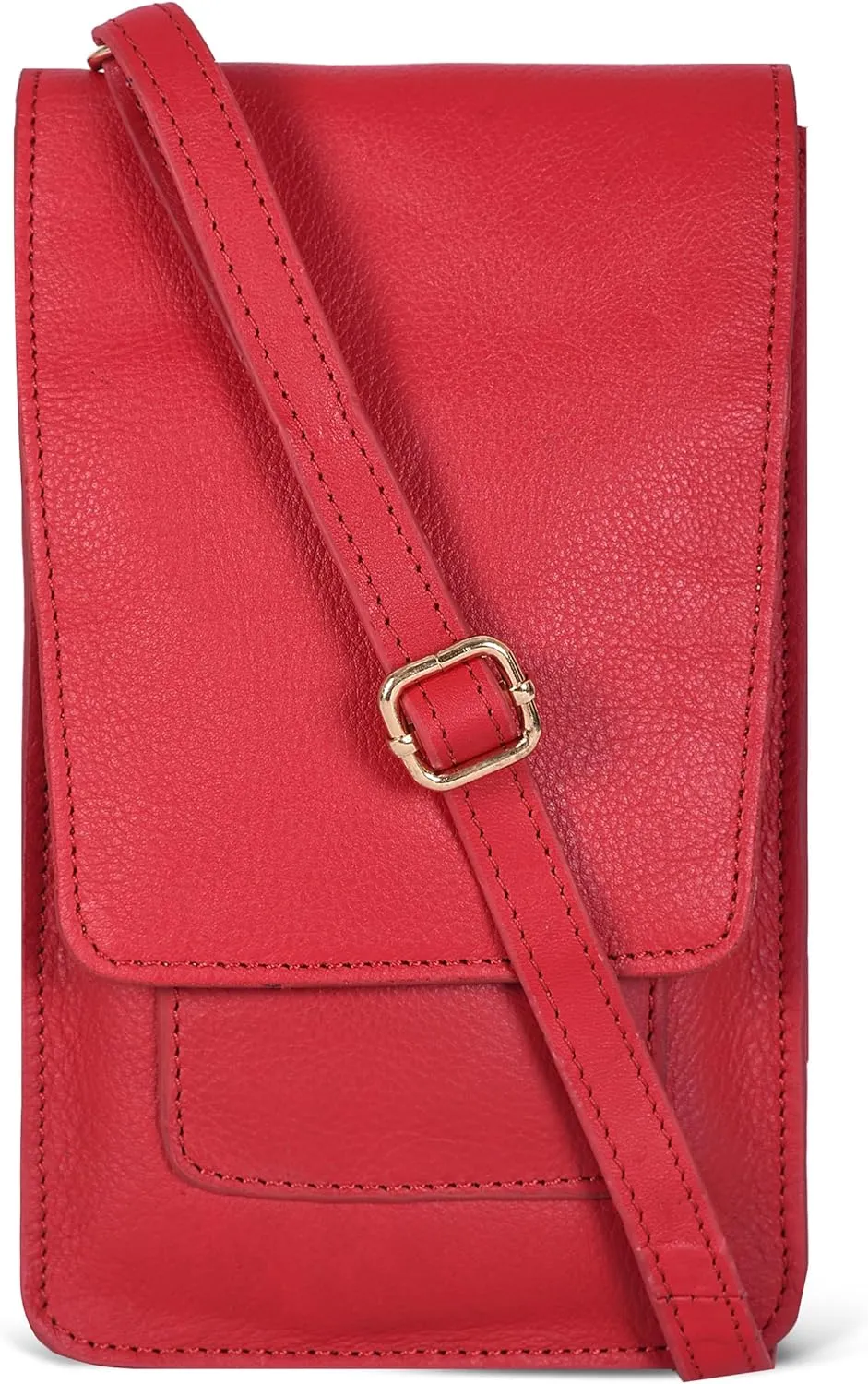 Oak Leathers Small Crossbody Bag For Women - Mini Cell Phone Purse - Crossover Wallet Bag With Adjustable Shoulder Strap