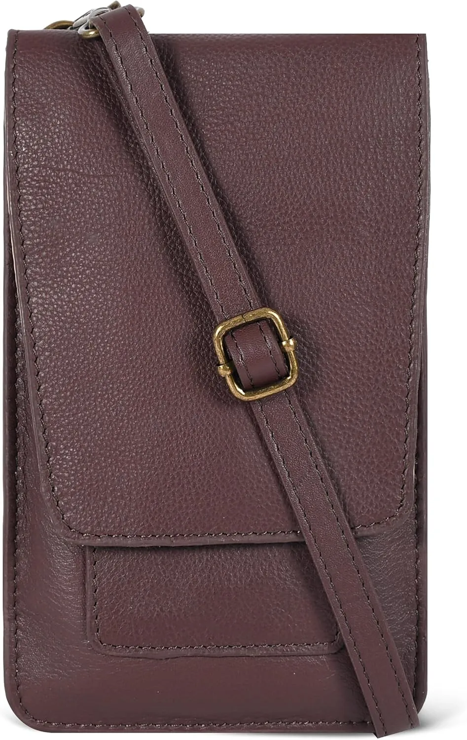 Oak Leathers Small Crossbody Bag For Women - Mini Cell Phone Purse - Crossover Wallet Bag With Adjustable Shoulder Strap