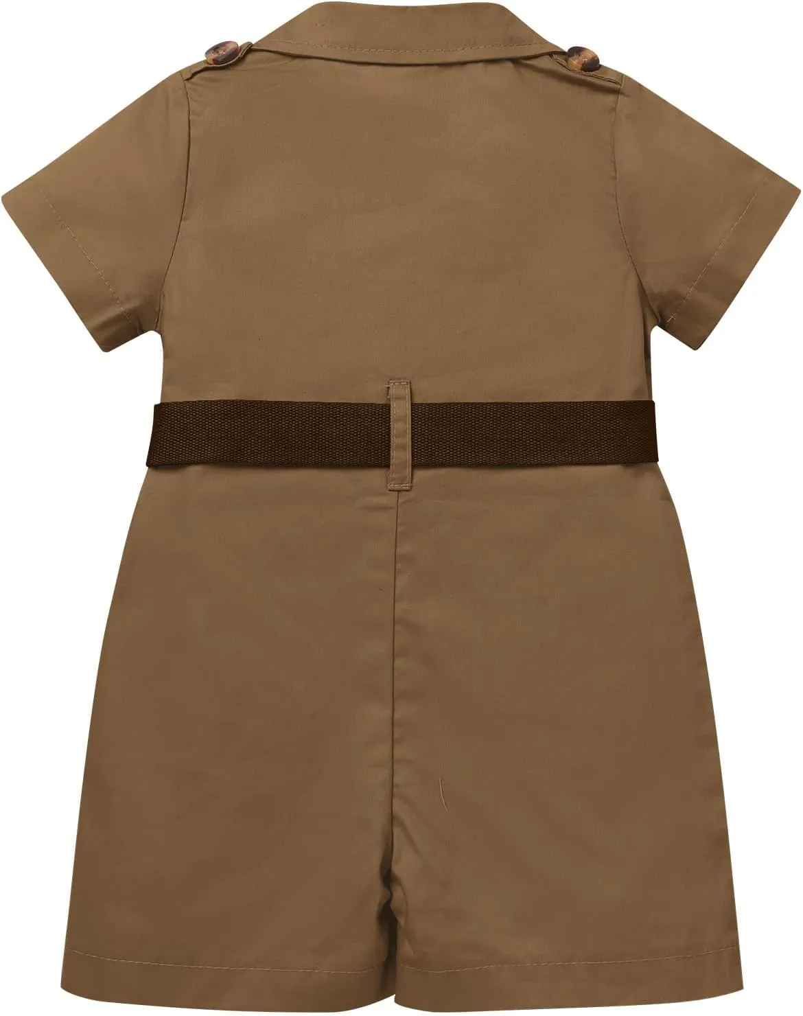 ODASDO Safari Outfit For Baby Girls Boys Birthday Party Cake Smash Toddlers Zookeeper Suit Froest Adventure Explorer Clothes