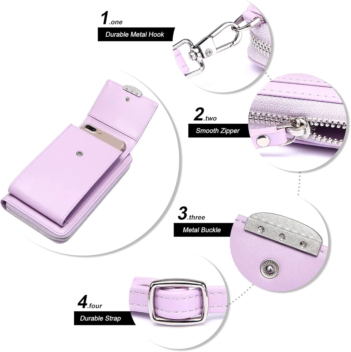 OIDERY Small Crossbody Phone Bags Cellphone Wallet Purse for Women with Credit Card Slots