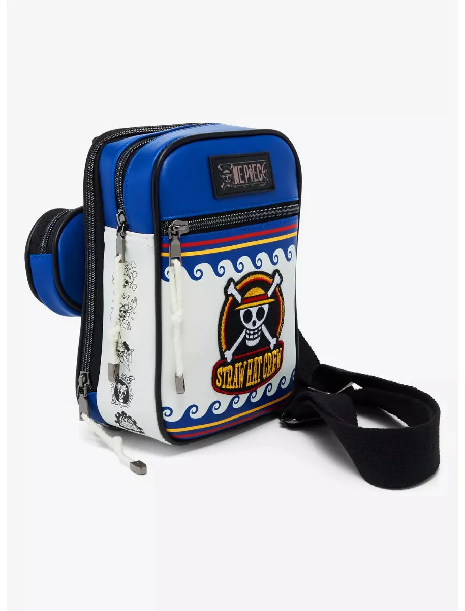 One Piece Straw Hat Crew Jolly Roger Crossbody Bag