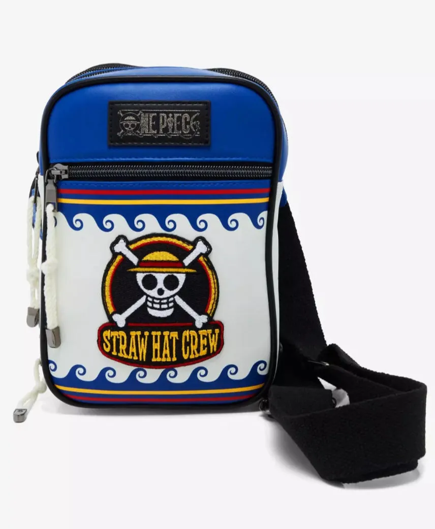 One Piece Straw Hat Crew Jolly Roger Crossbody Bag