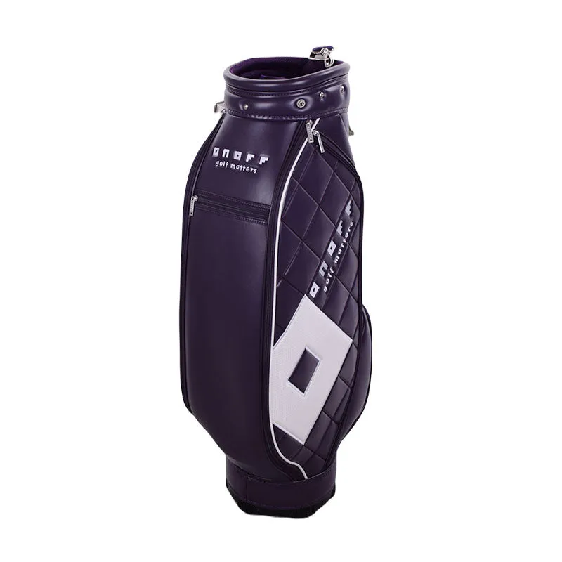 ONOFF OB7921 8.5" Women's Caddie Bag (Purple/White)