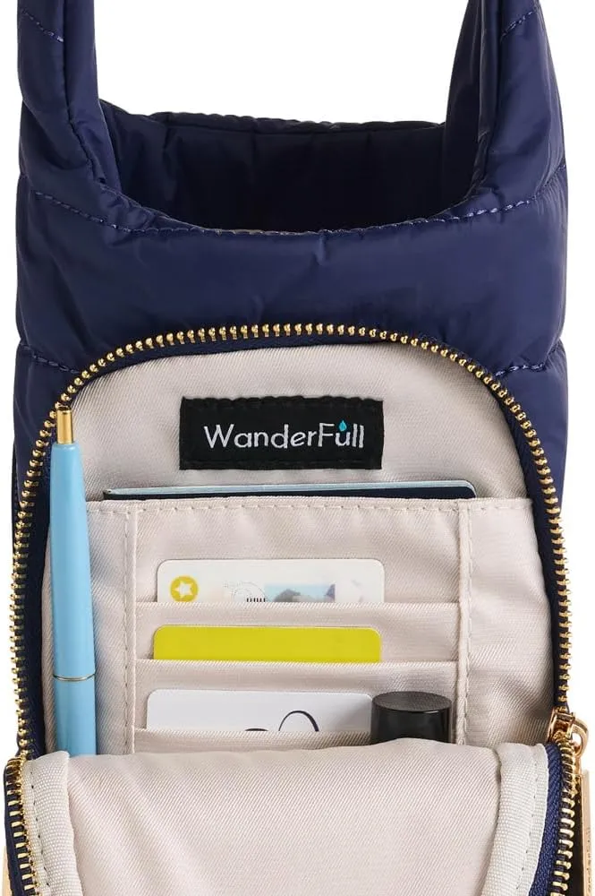 Original HydroBag Handle Collection | Large Crossbody Water Bottle Holder with Strap & Zipper Slot for Handle