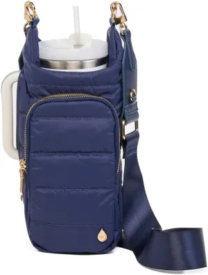 Original HydroBag Handle Collection | Large Crossbody Water Bottle Holder with Strap & Zipper Slot for Handle