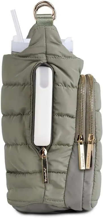 Original HydroBag Handle Collection | Large Crossbody Water Bottle Holder with Strap & Zipper Slot for Handle