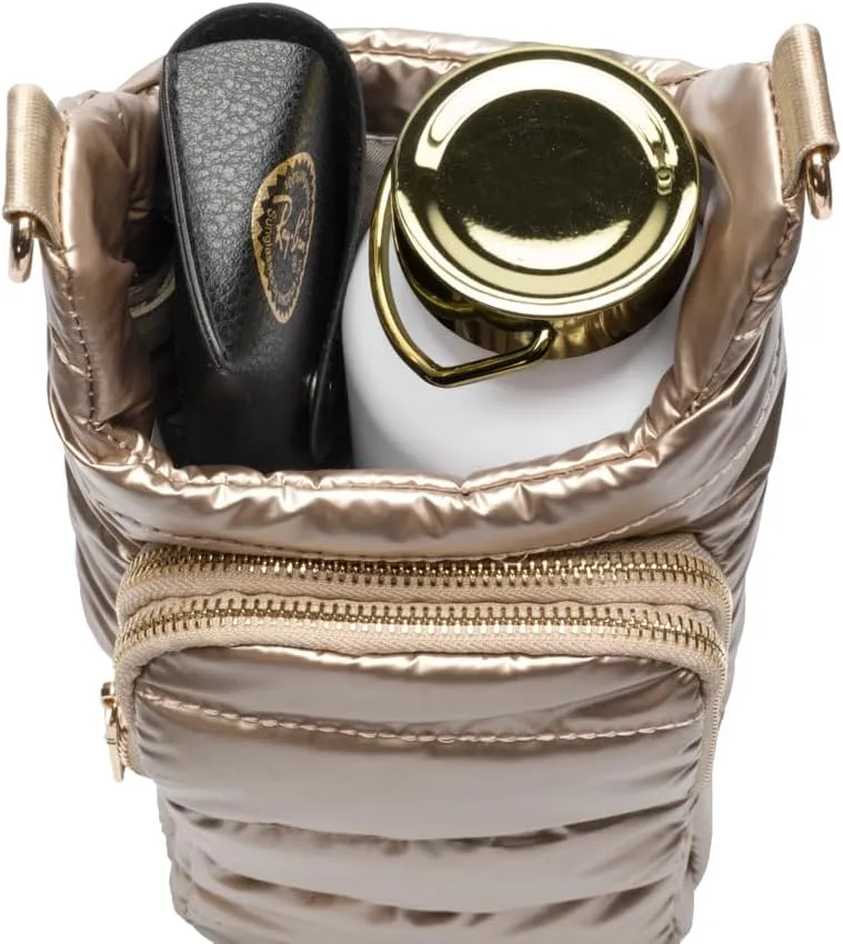 Original HydroBag Handle Collection | Large Crossbody Water Bottle Holder with Strap & Zipper Slot for Handle