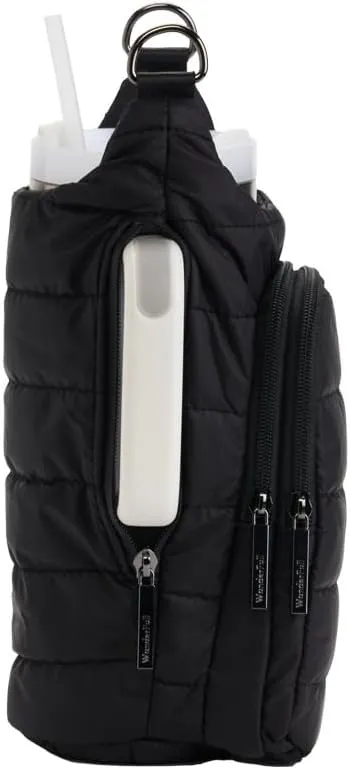 Original HydroBag Handle Collection | Large Crossbody Water Bottle Holder with Strap & Zipper Slot for Handle