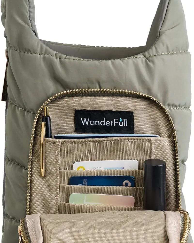 Original HydroBag Handle Collection | Large Crossbody Water Bottle Holder with Strap & Zipper Slot for Handle