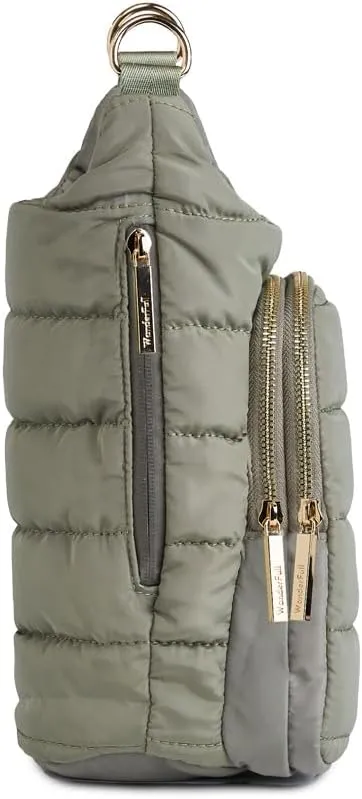 Original HydroBag Handle Collection | Large Crossbody Water Bottle Holder with Strap & Zipper Slot for Handle