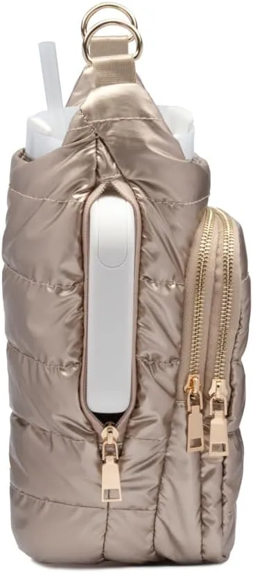 Original HydroBag Handle Collection | Large Crossbody Water Bottle Holder with Strap & Zipper Slot for Handle