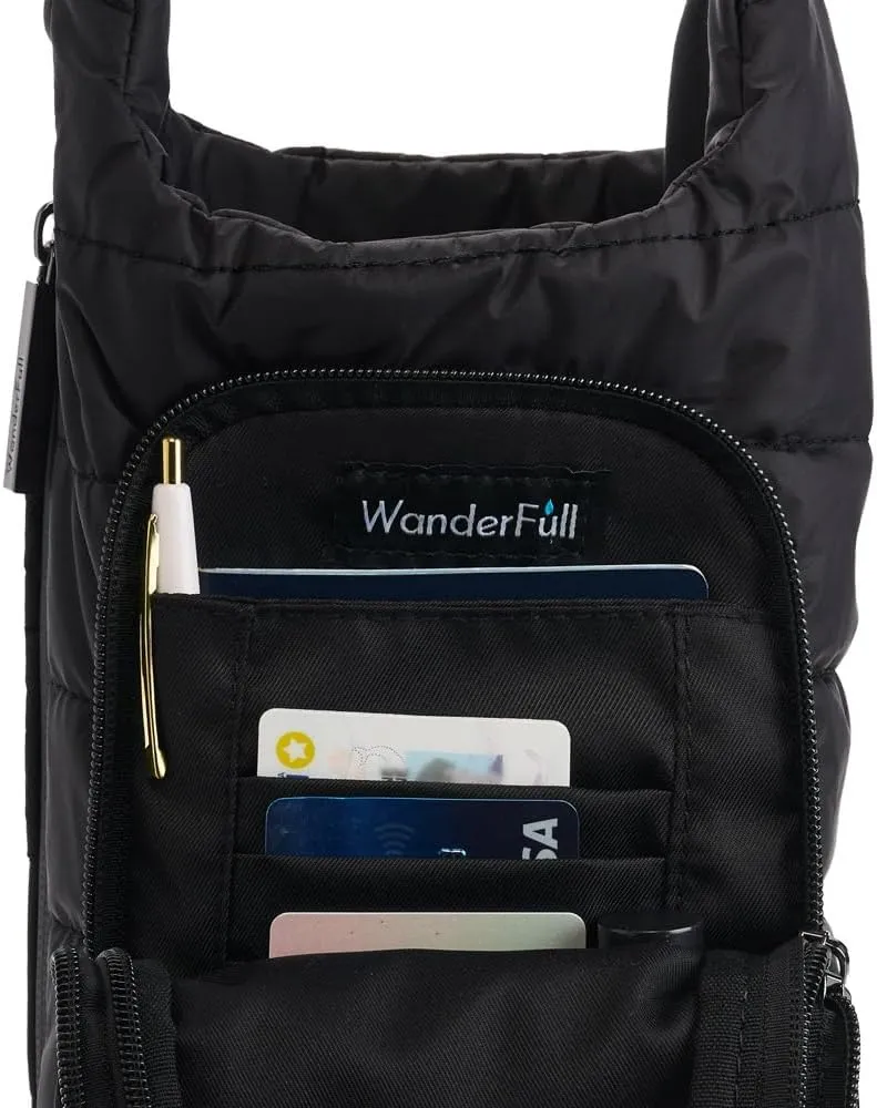 Original HydroBag Handle Collection | Large Crossbody Water Bottle Holder with Strap & Zipper Slot for Handle