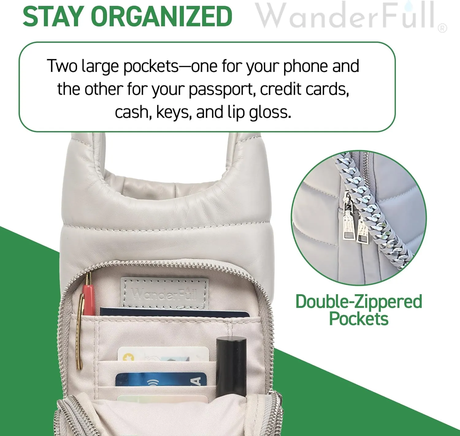 Original HydroBag | Oprah’s Favorite Things 2024 | Vegan Leather Water Bottle Holder w/Strap Bundle