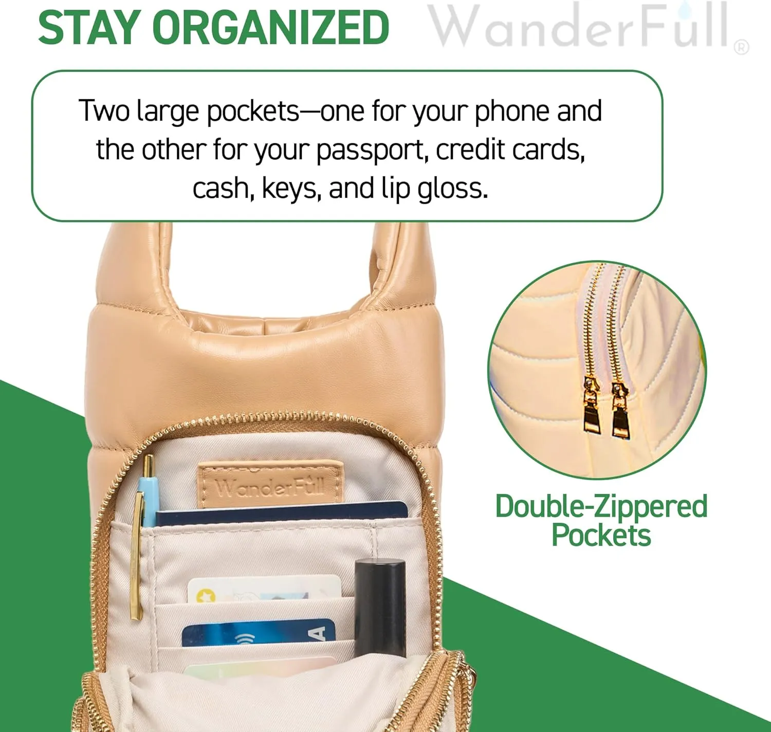 Original HydroBag | Oprah’s Favorite Things 2024 | Vegan Leather Water Bottle Holder w/Strap Bundle