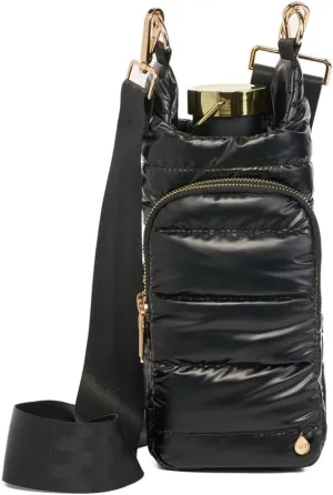 Original HydroBag | Quilted Water Bottle Holder with Strap | Tote Bottle Carrier Crossbody Bag with Pockets