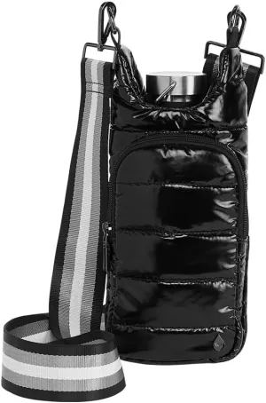 Original HydroBag | Quilted Water Bottle Holder with Strap | Tote Bottle Carrier Crossbody Bag with Pockets