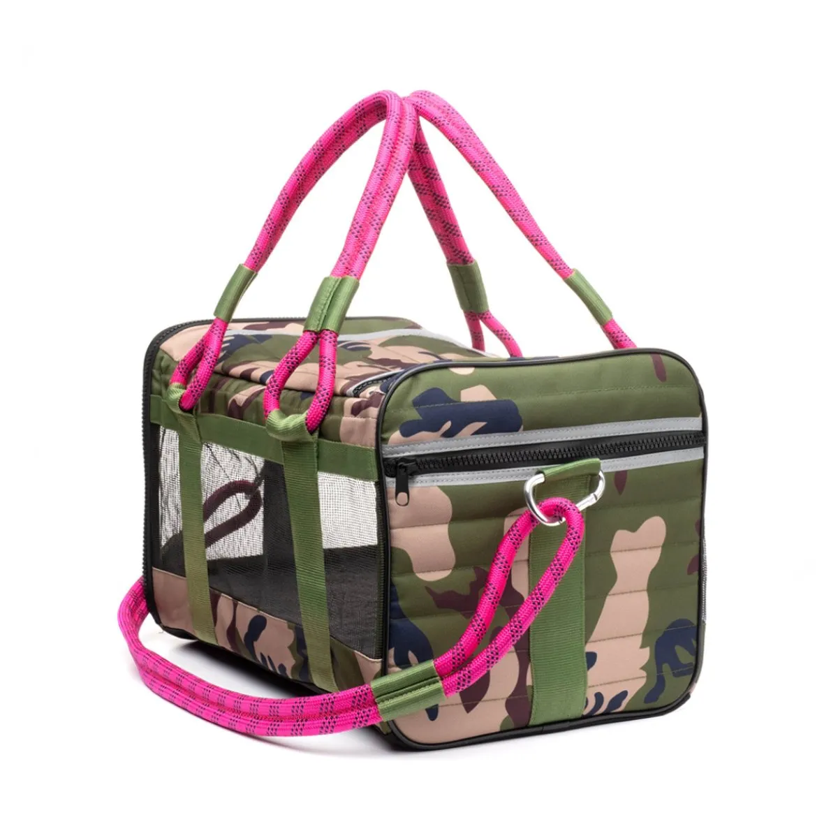 Out-of-Office Dog Carrier Black/Magenta
