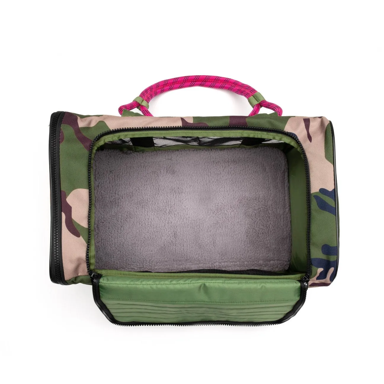 Out-of-Office Dog Carrier Black/Magenta