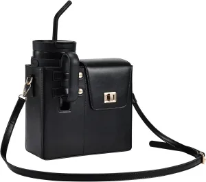 Outdoor Portable Crossbody Water Cup Purse Bag Water Bottle Carrier Bag with Phone Pocket Tumbler Carrier with Strap
