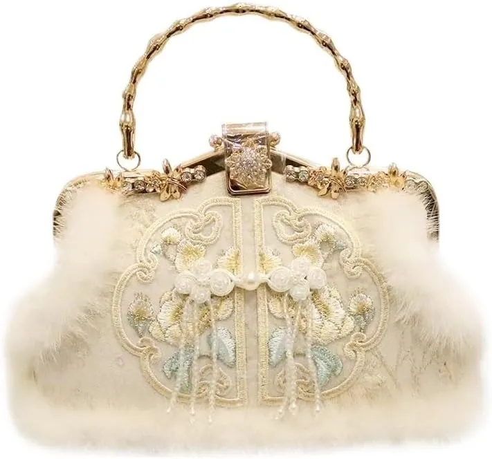 Over The Shoulder Bags for Women，Chinese Style disc Buckle Handbag， Handbags, Underarm Bags, Evening Bags, Gifts for Women