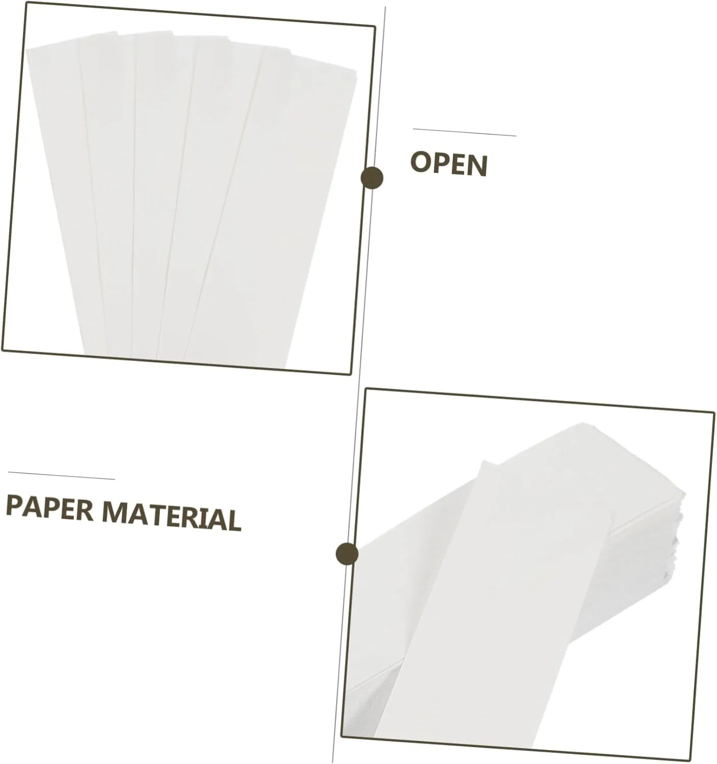 Paper Chopstick Bag 200pcs Chopsticks Pockets Paper Pouch for Travel Use